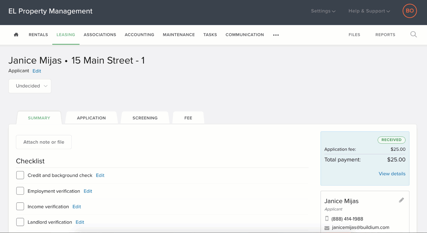 How do I edit a rental applicant or application?