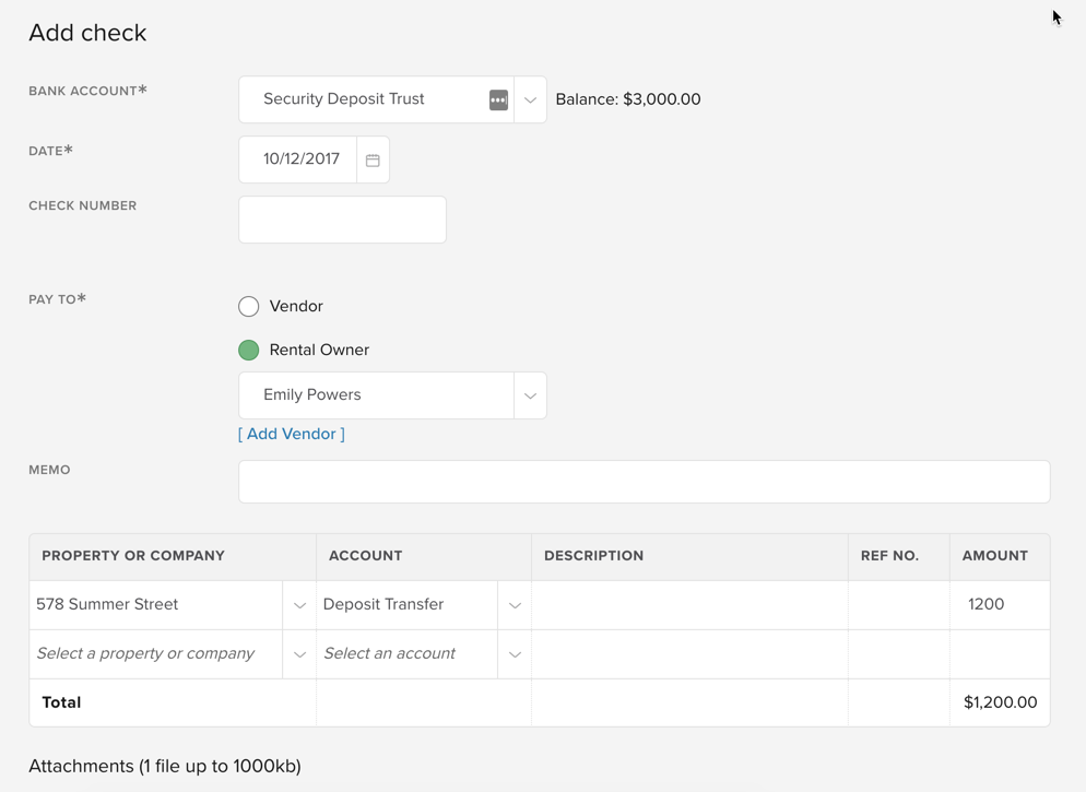 Owner held security deposits When a rental owner holds tenant deposits