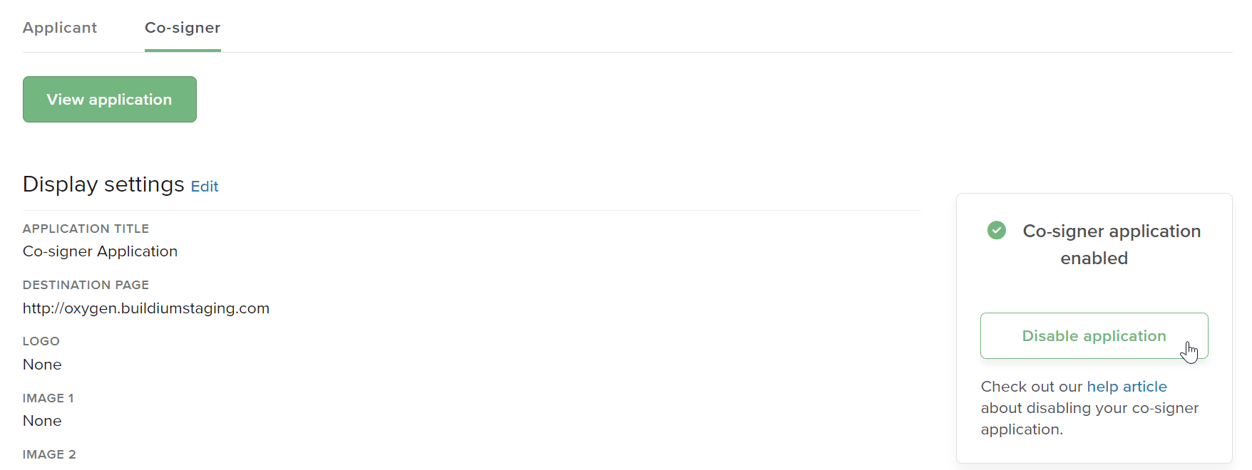 Enabling and Managing CoSigner Rental Applications