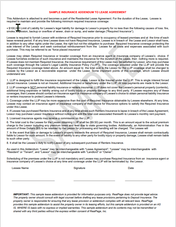 Buildium Property Insurance