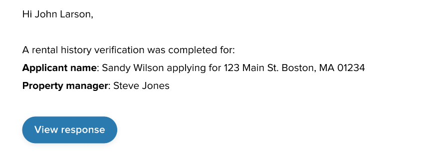Rental History Verification