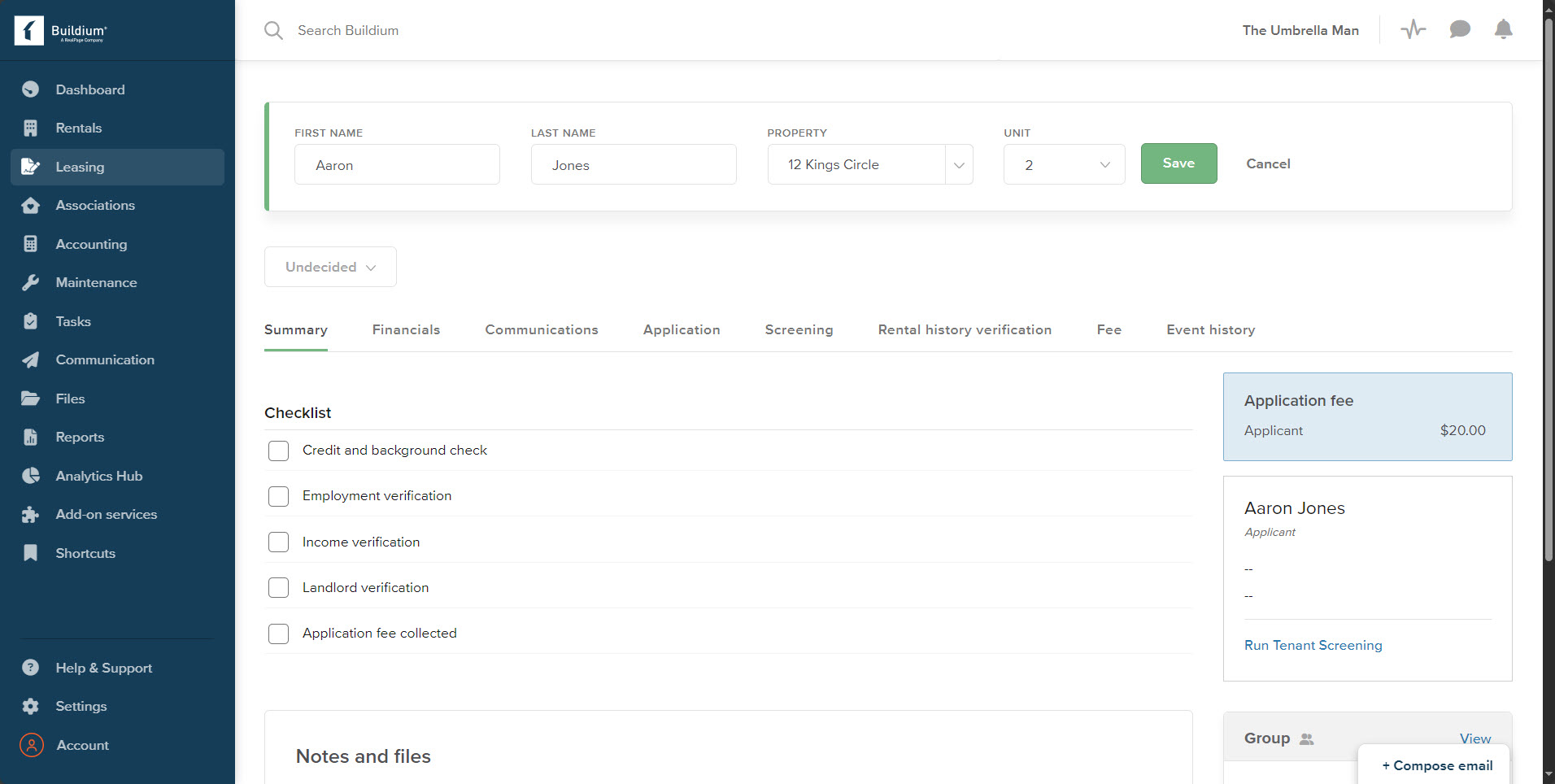 How do I edit a rental applicant or application?