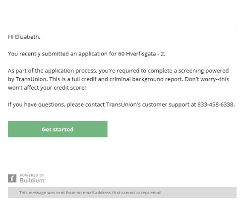 Tenant Screening, powered by TransUnion