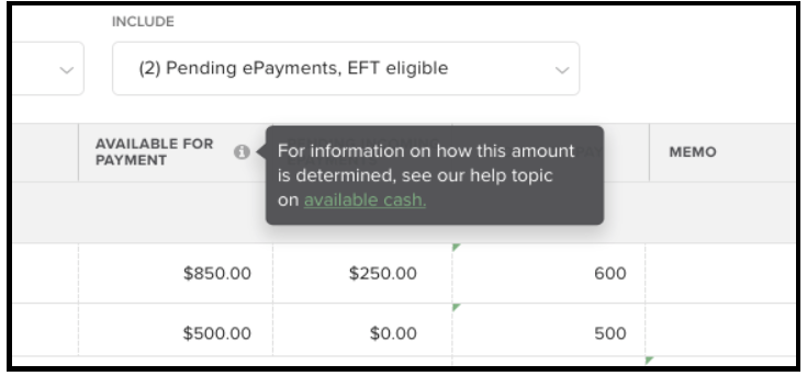 Available Cash Explained